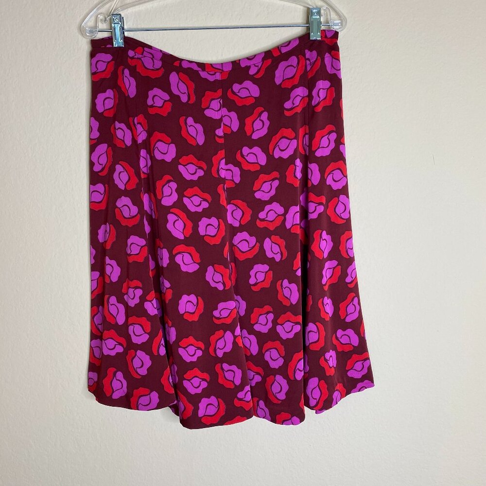 dvf diane von furstenberg multi color a-line skirt